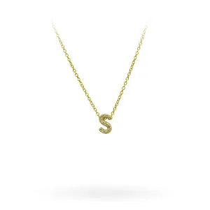 Initial "S" Necklace