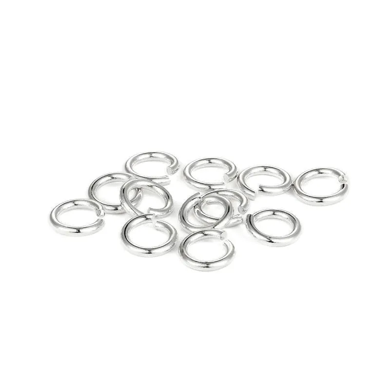 Jump Rings , 3 3.5 4 5 mm Tiny Jump Ring Connectors , Gold Plated Connector , Gold Plated Findings , Sterling Silver Open Jump Rings