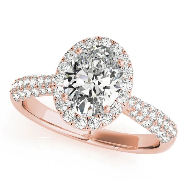 Ladies Halo Engagement Ring 51011