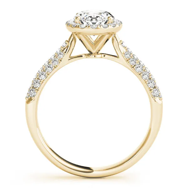 Ladies Halo Engagement Ring 51011