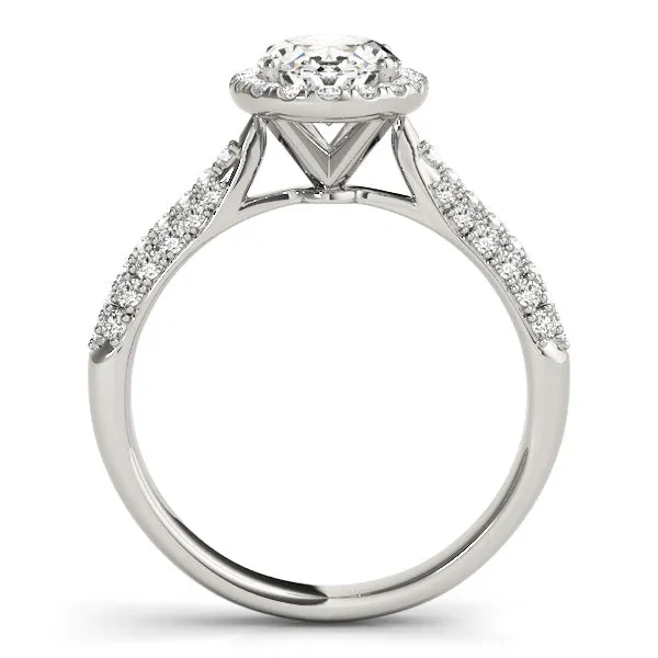 Ladies Halo Engagement Ring 51011