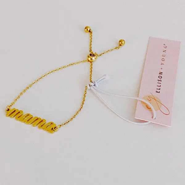 Mama Drawstring Bracelet