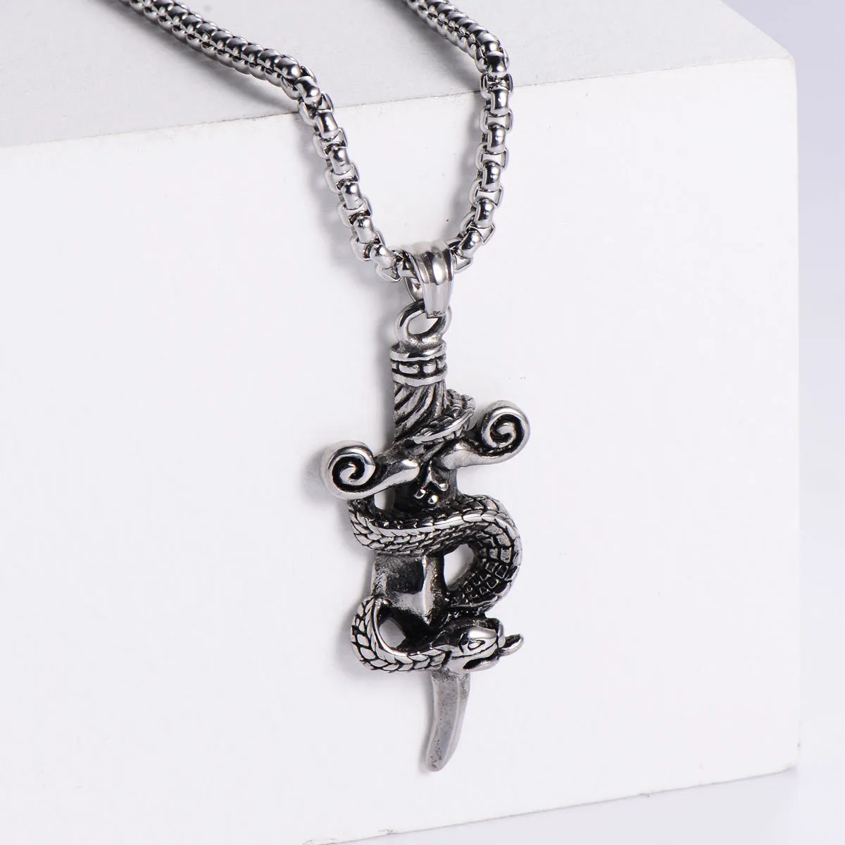 Men Minimalist Animal Metal Chinese Zodiac Animal Stainless Steel Electroplating Pendants