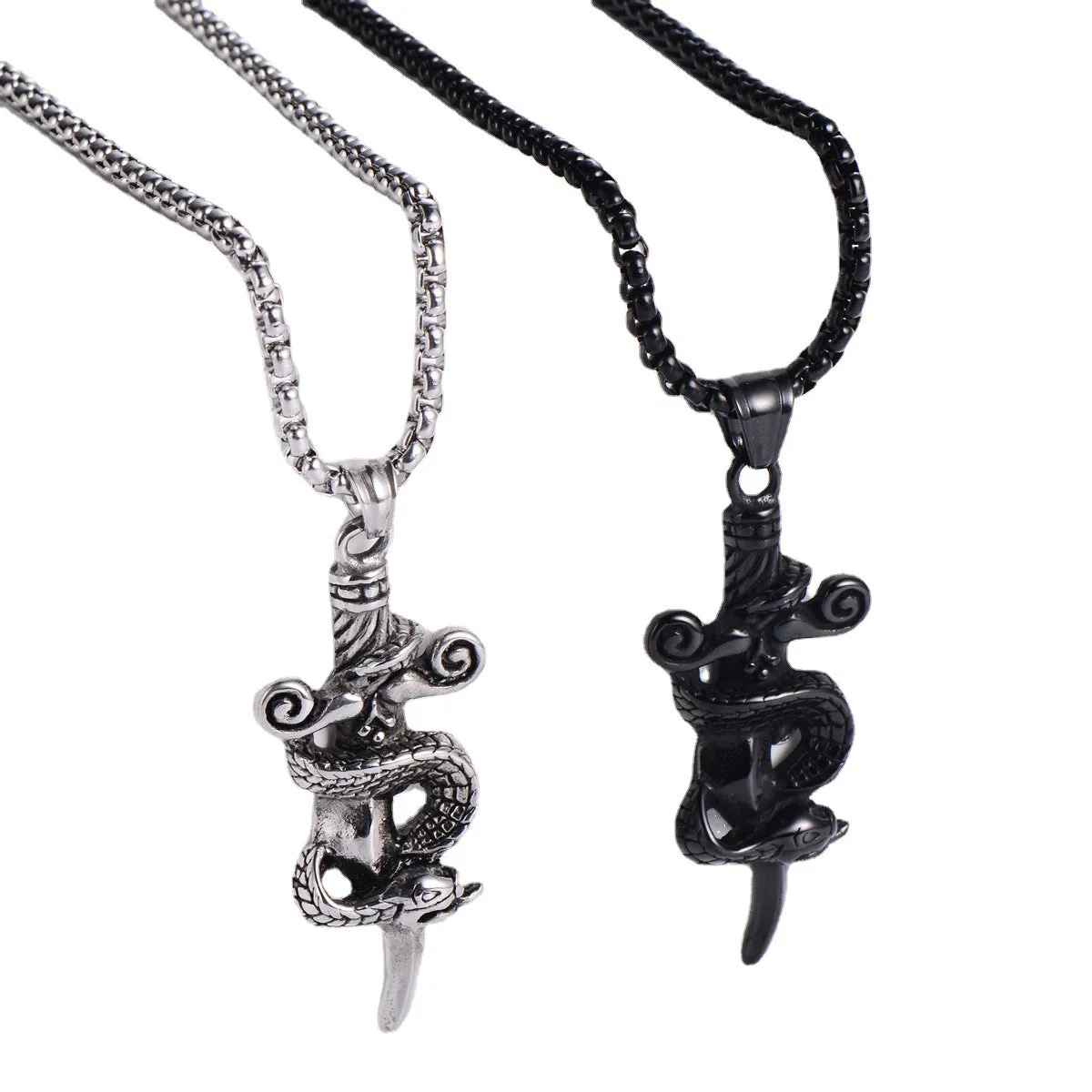 Men Minimalist Animal Metal Chinese Zodiac Animal Stainless Steel Electroplating Pendants