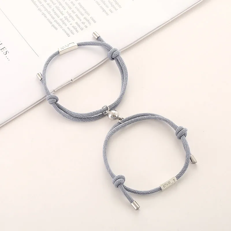 Milan rope alloy love couple bracelet