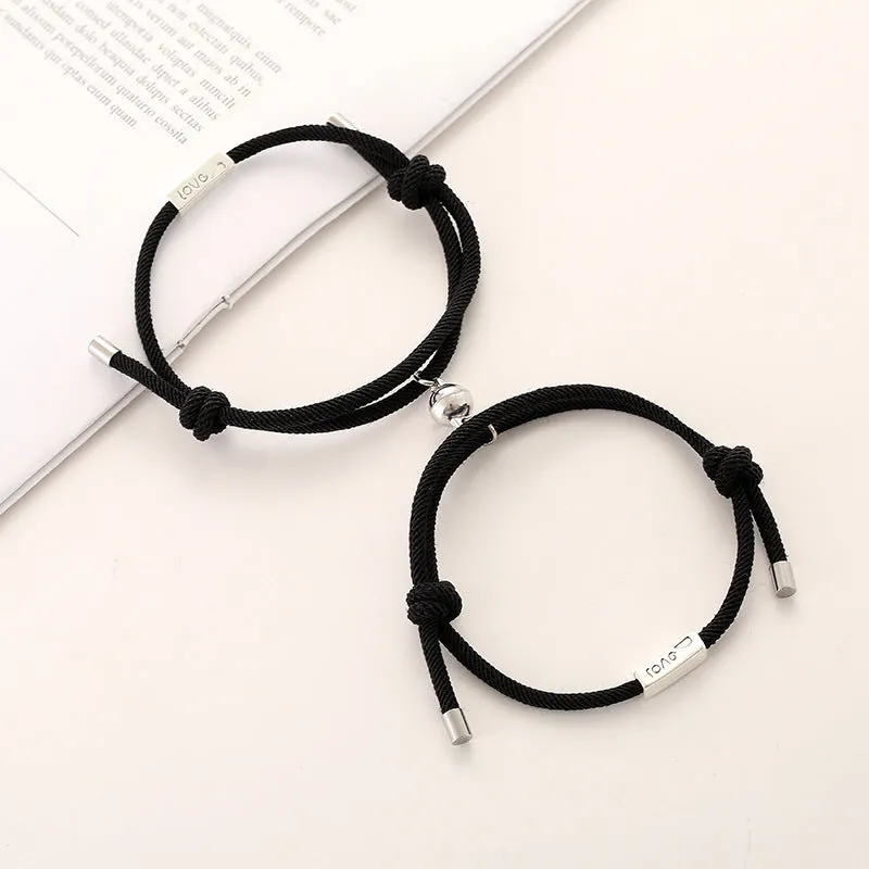 Milan rope alloy love couple bracelet