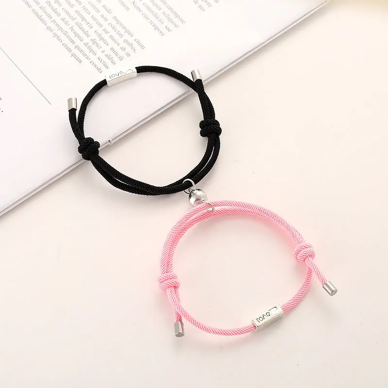 Milan rope alloy love couple bracelet