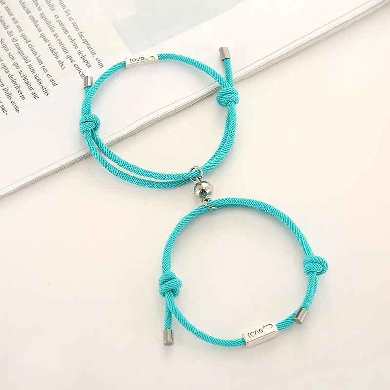 Milan rope alloy love couple bracelet