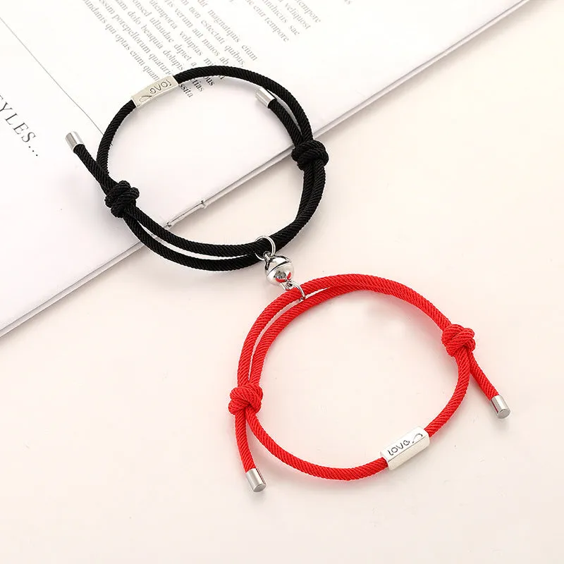 Milan rope alloy love couple bracelet