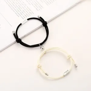 Milan rope alloy love couple bracelet