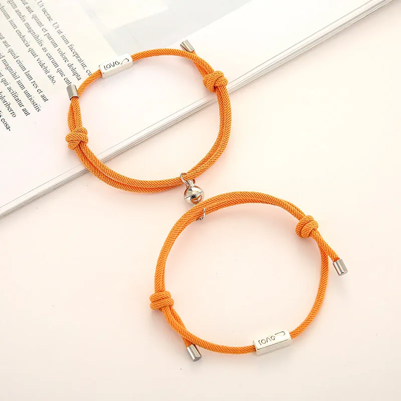 Milan rope alloy love couple bracelet