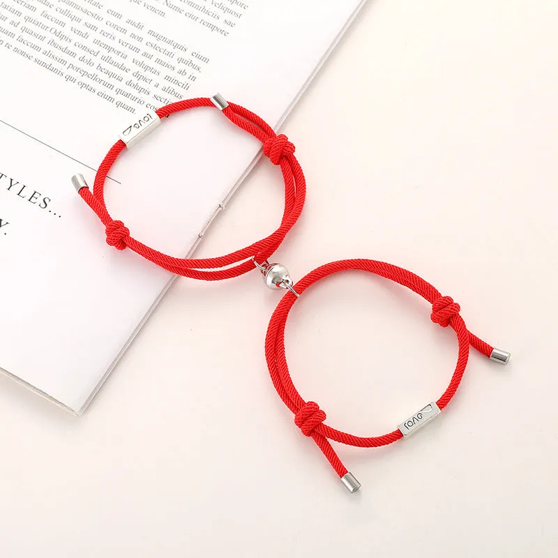 Milan rope alloy love couple bracelet