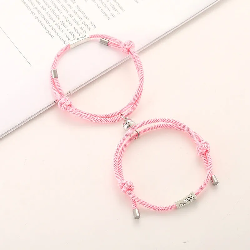 Milan rope alloy love couple bracelet