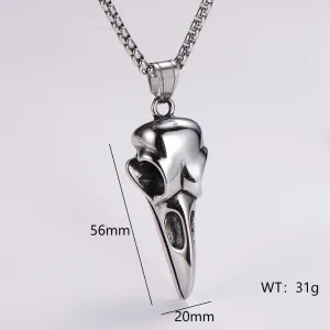 Minimalist Wing Chinese Zodiac Animal Stainless Steel Pendants