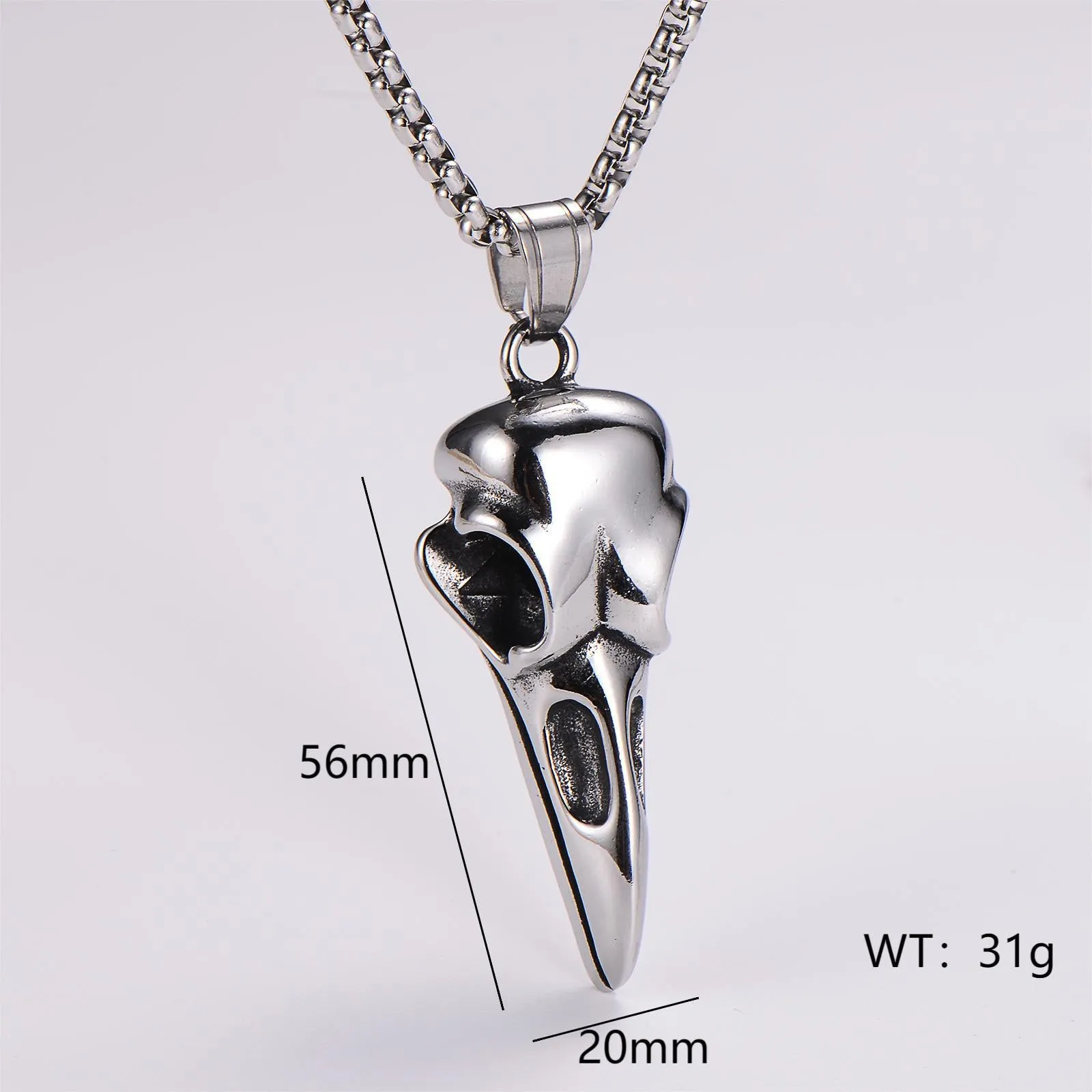 Minimalist Wing Chinese Zodiac Animal Stainless Steel Pendants