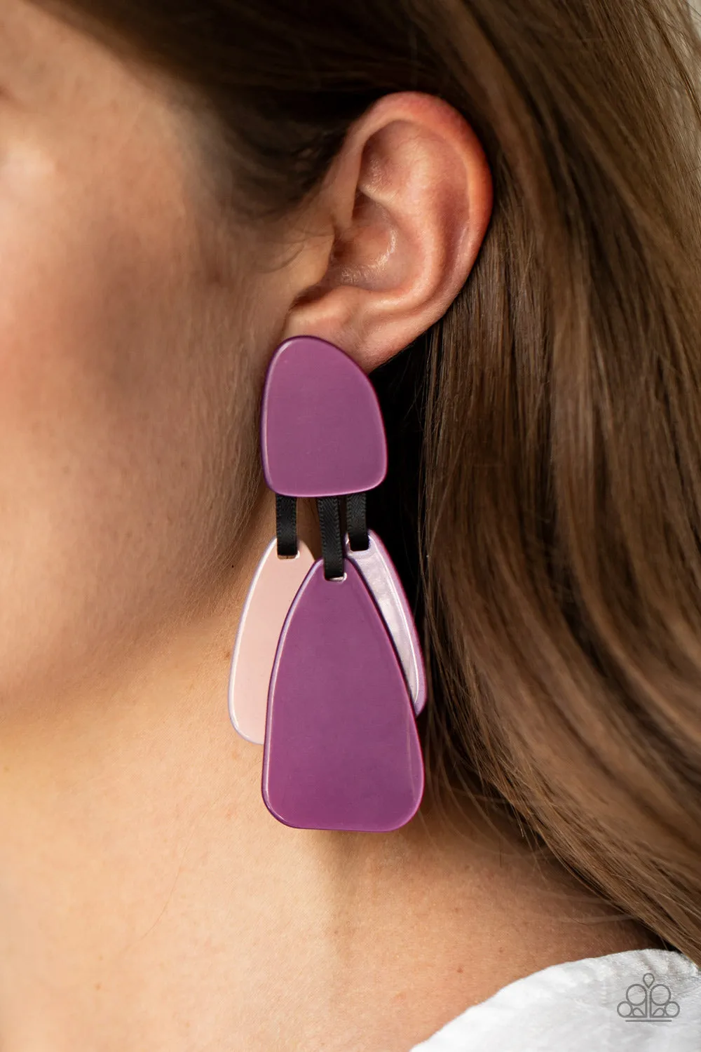 Paparazzi All FAUX One - Purple Earrings