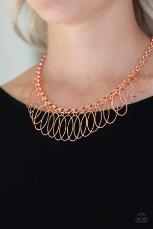 Paparazzi Fringe Finale - Copper Necklace