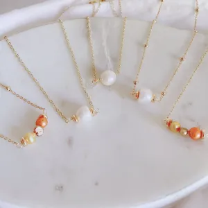 Pearl gold chains necklaces