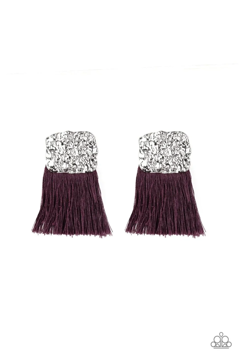 Plume Bloom Purple Post  Earring - Paparazzi Accessories