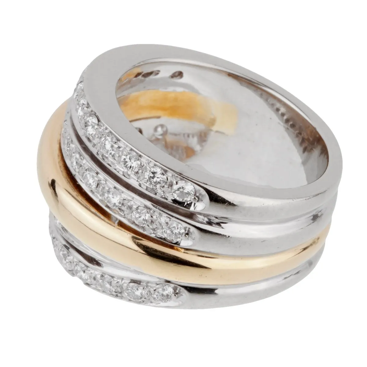 Pomellato Diamond Cocktail Gold Ring