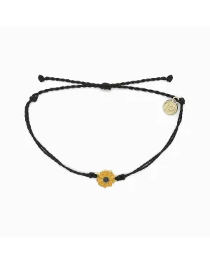 Pura Vida Enamel Sunflower Gold Bracelet