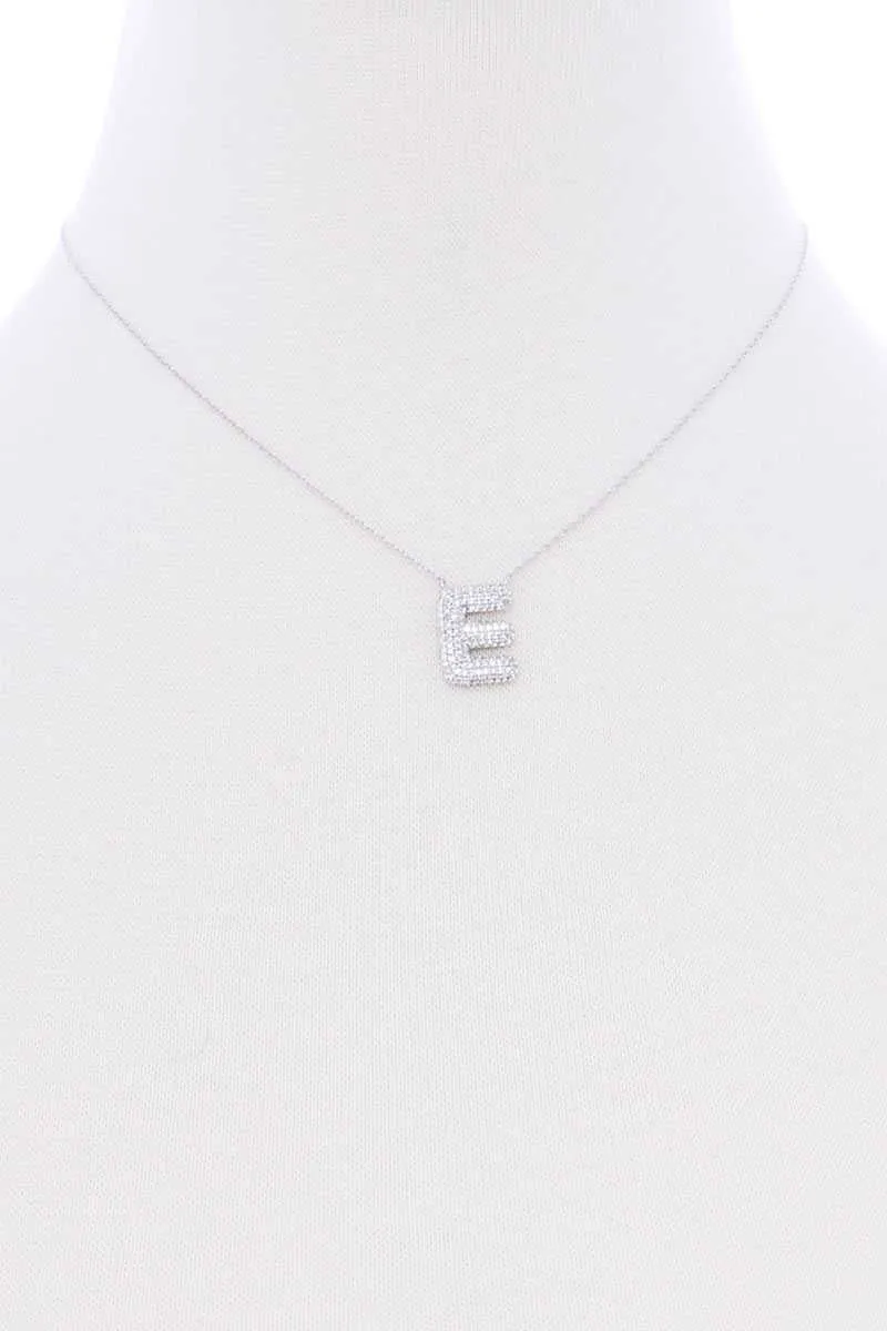 Rhinestone Initial Necklace