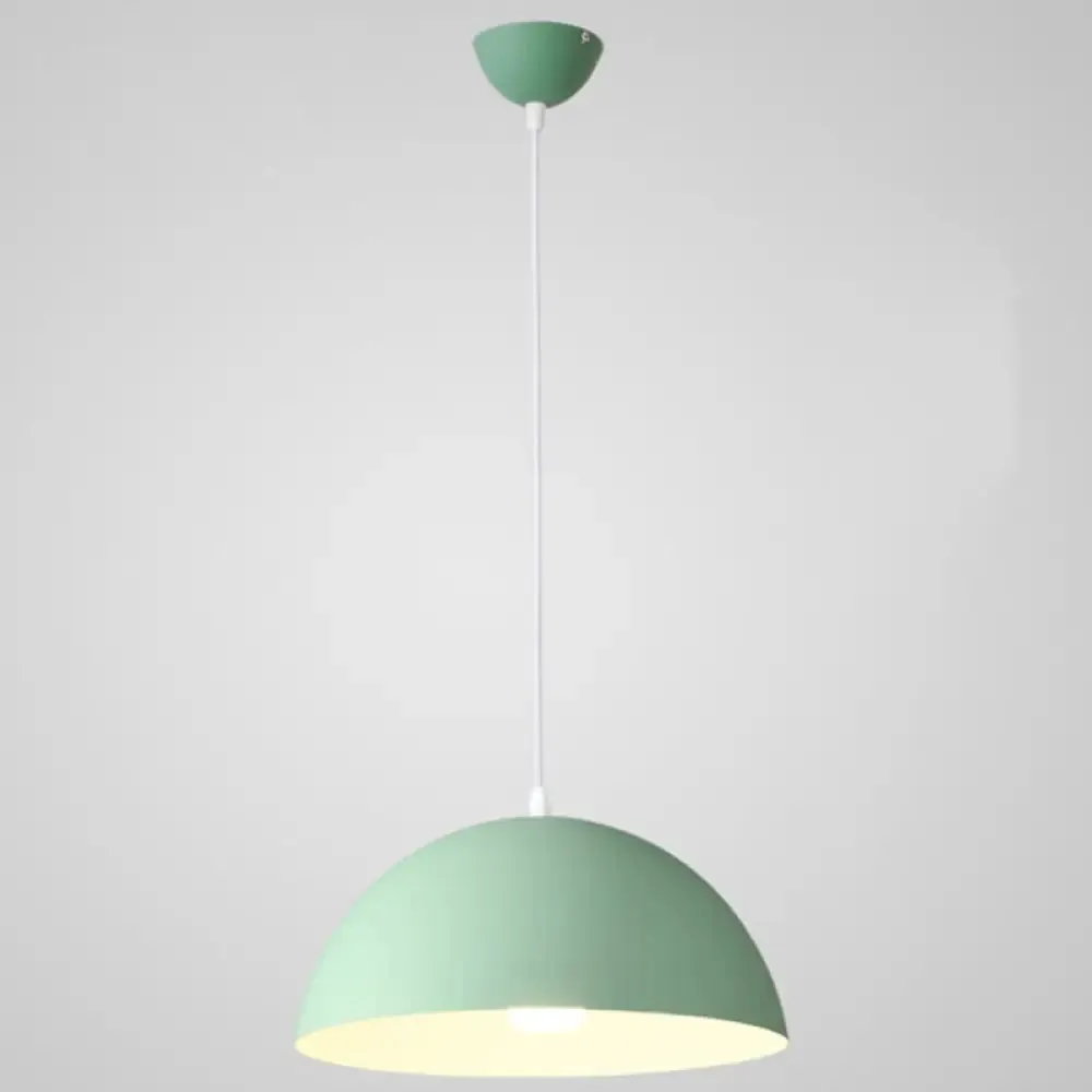 Ribbed Dome Metal Hanging Light - Nordic Minimalist Style Lamp for Restaurants