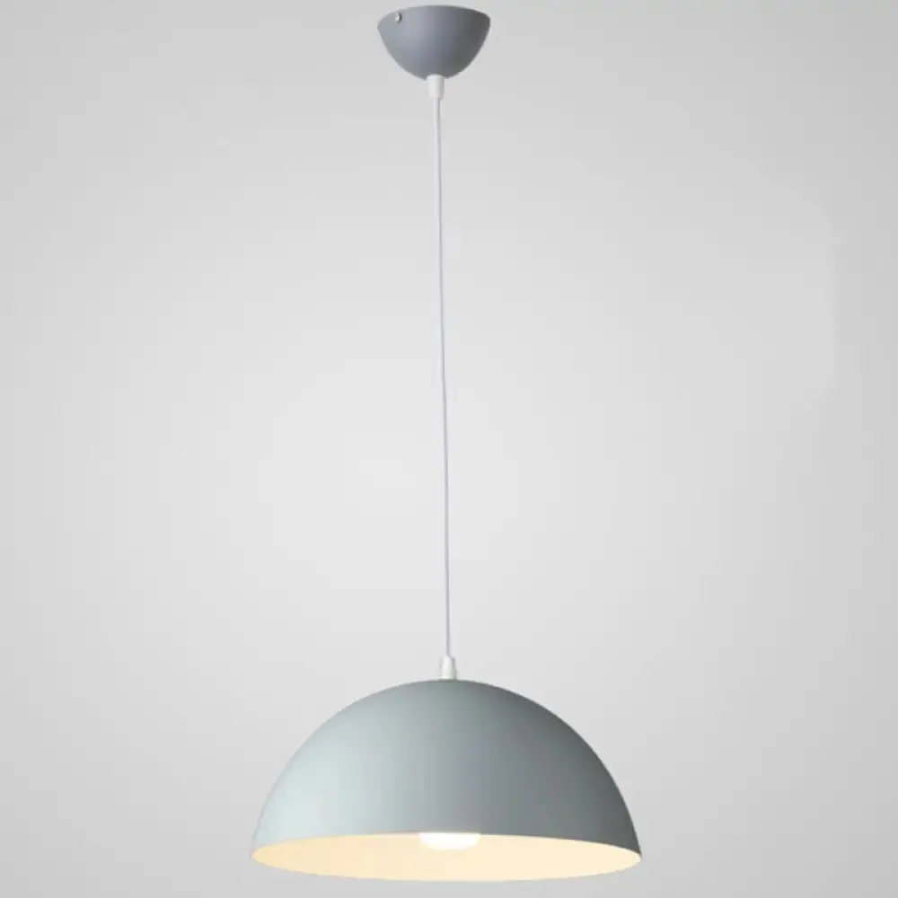 Ribbed Dome Metal Hanging Light - Nordic Minimalist Style Lamp for Restaurants