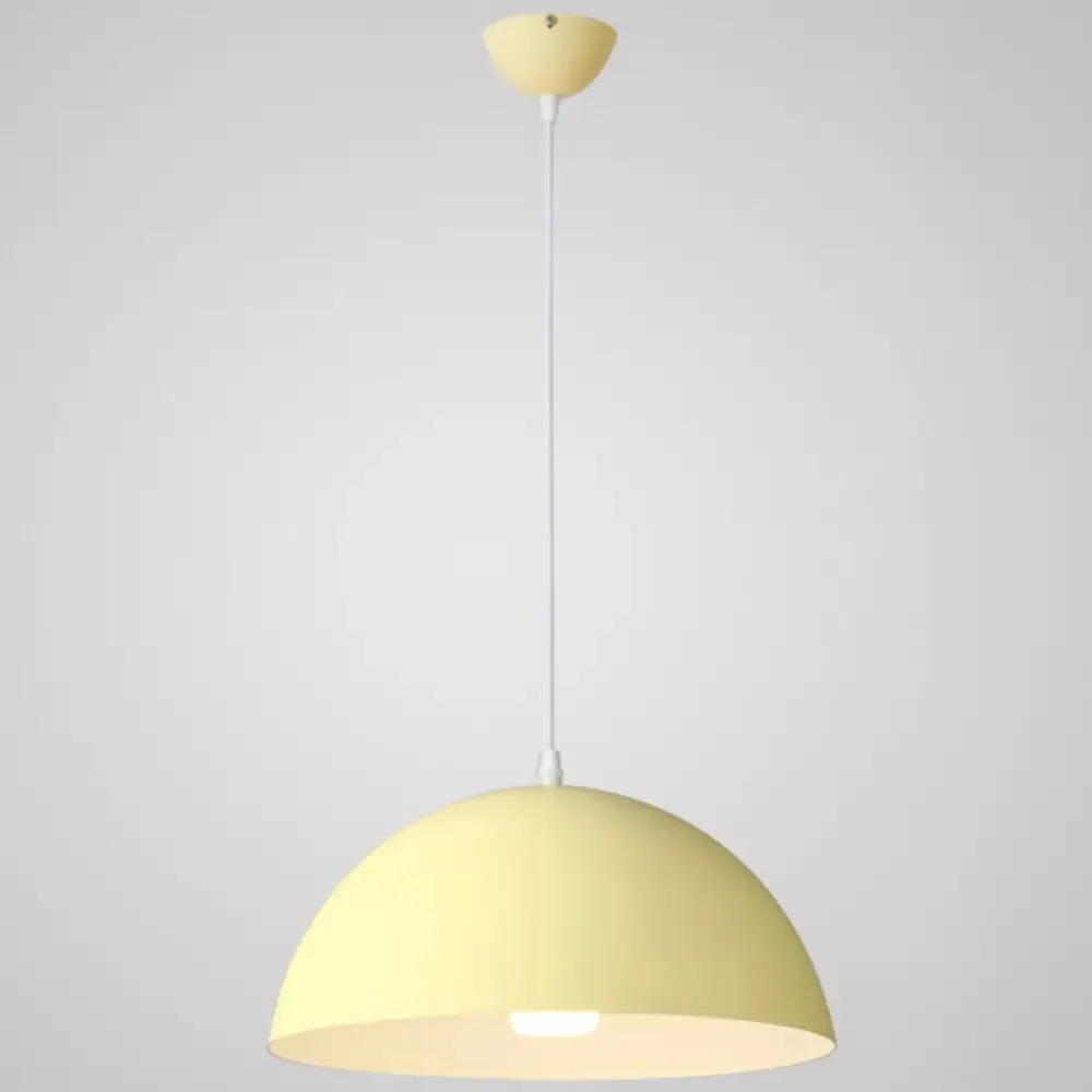 Ribbed Dome Metal Hanging Light - Nordic Minimalist Style Lamp for Restaurants