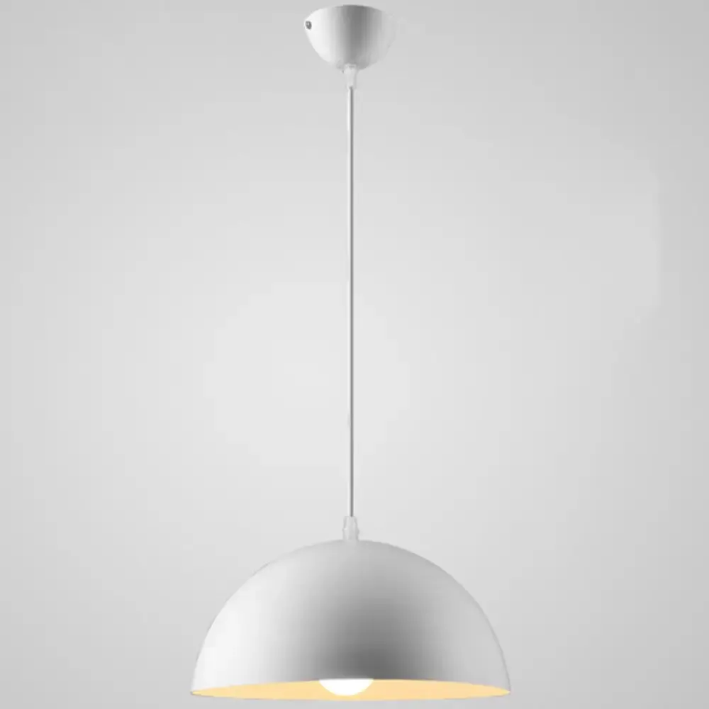 Ribbed Dome Metal Hanging Light - Nordic Minimalist Style Lamp for Restaurants