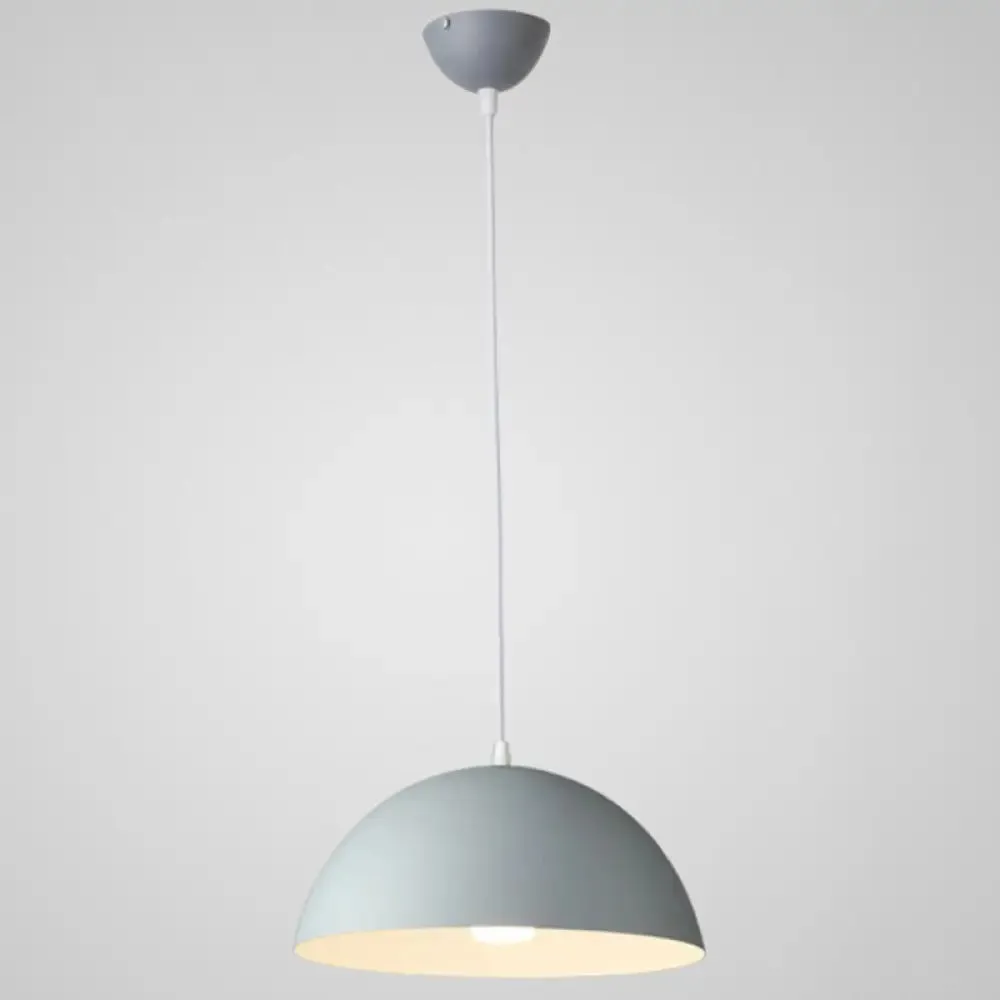 Ribbed Dome Metal Hanging Light - Nordic Minimalist Style Lamp for Restaurants