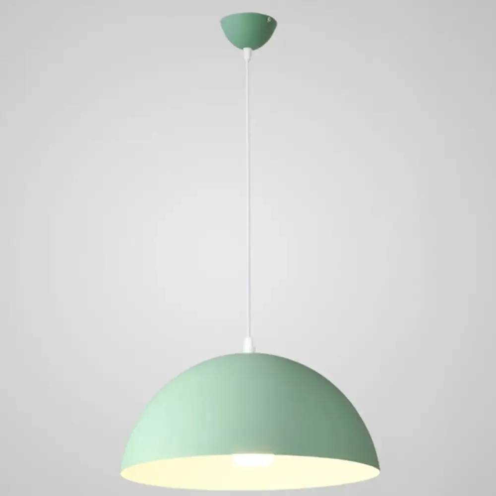 Ribbed Dome Metal Hanging Light - Nordic Minimalist Style Lamp for Restaurants