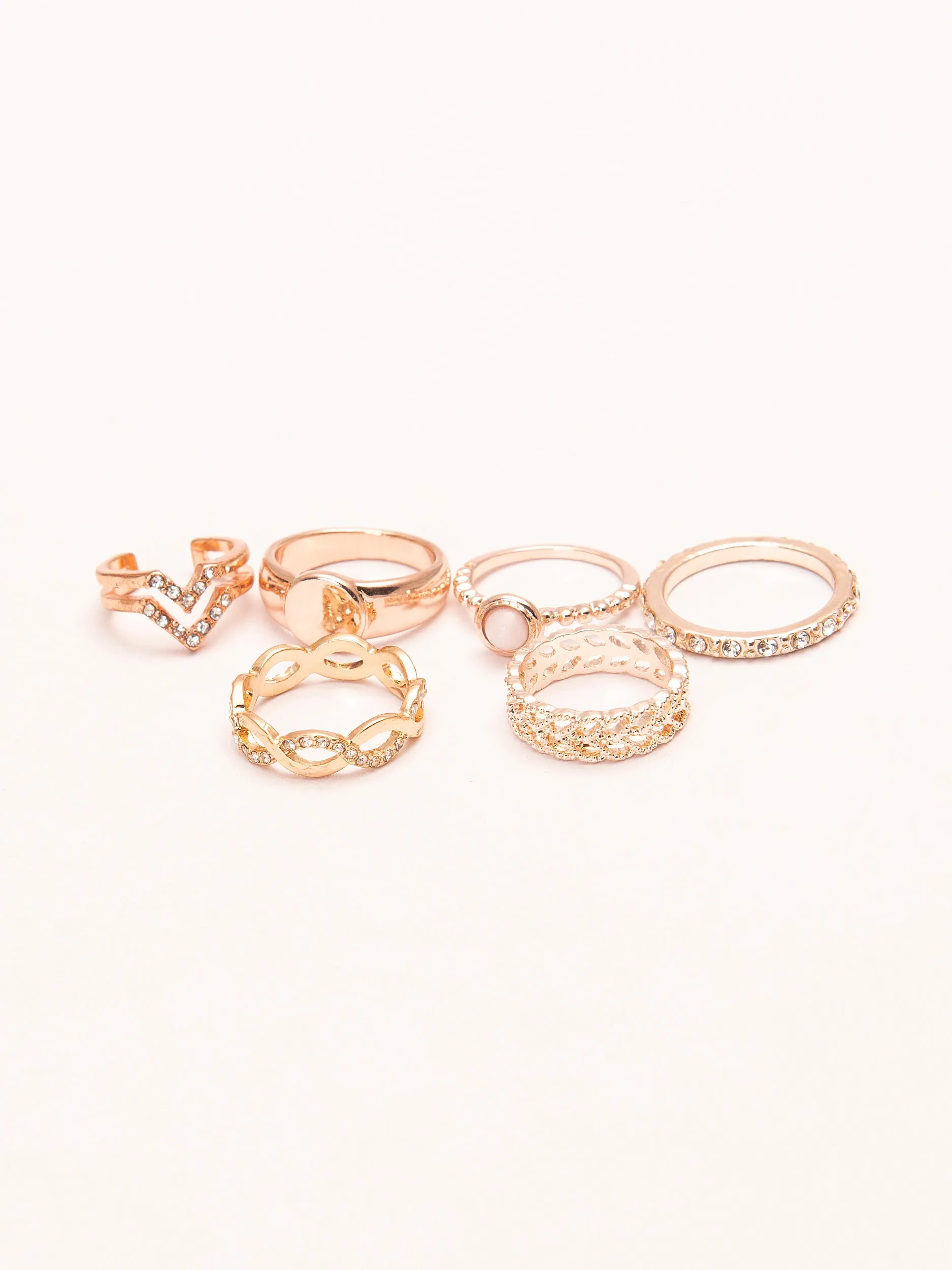 Rose Gold Ring Set