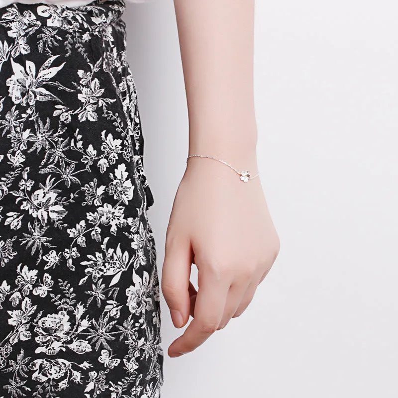 Simple Wild Cherry Blossom Bracelet Female Korean Fashion