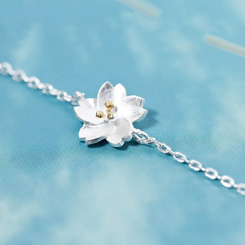 Simple Wild Cherry Blossom Bracelet Female Korean Fashion