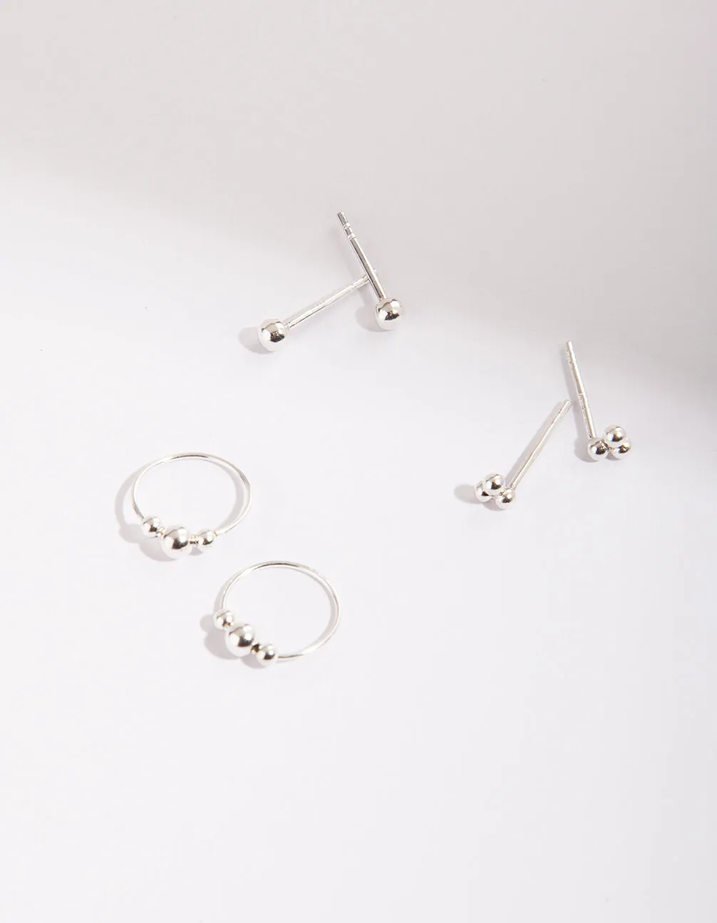 Sterling Silver Ball Mix Earring Pack