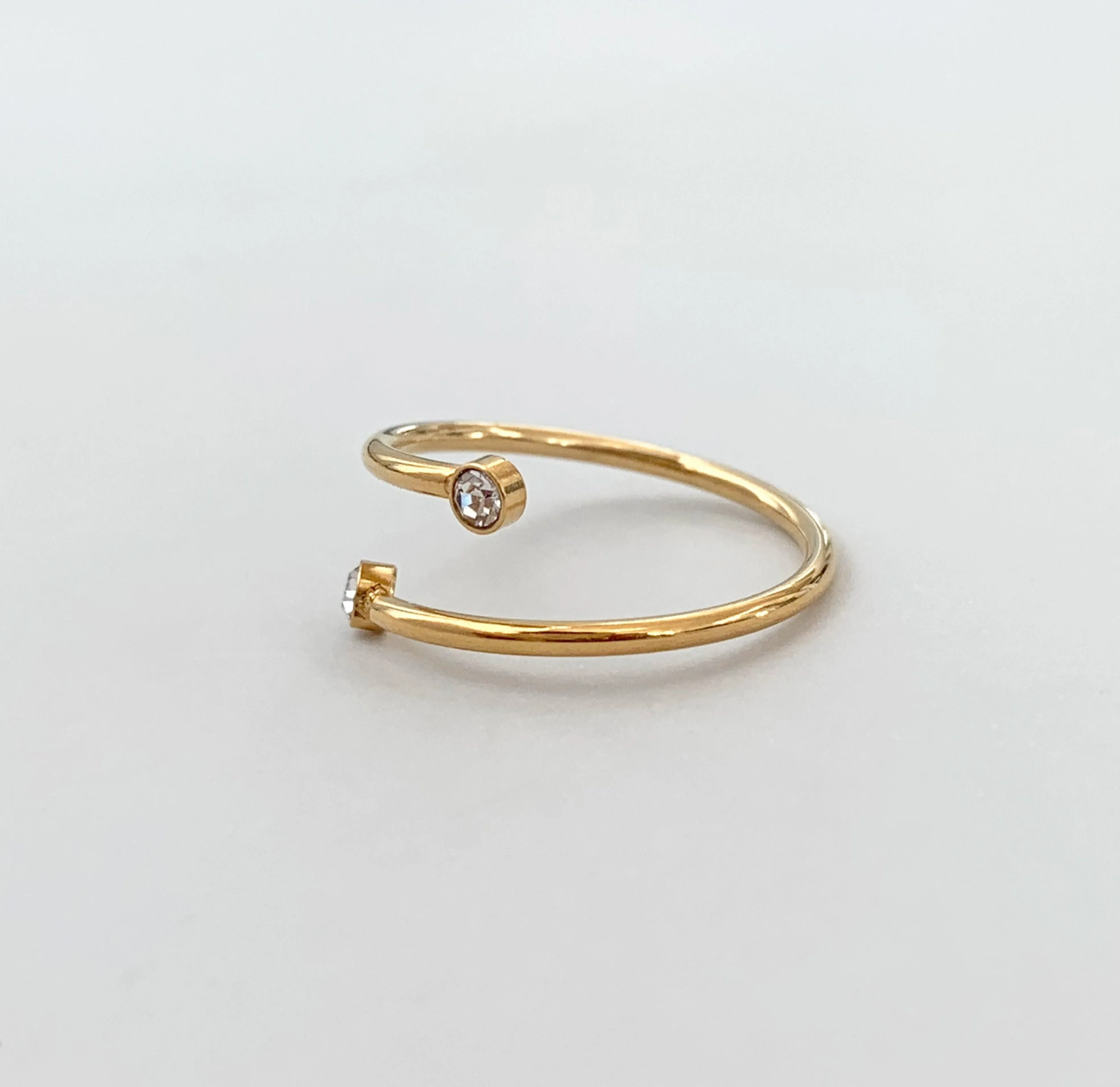 SYLVIE GOLD SPIRAL TWIST RING