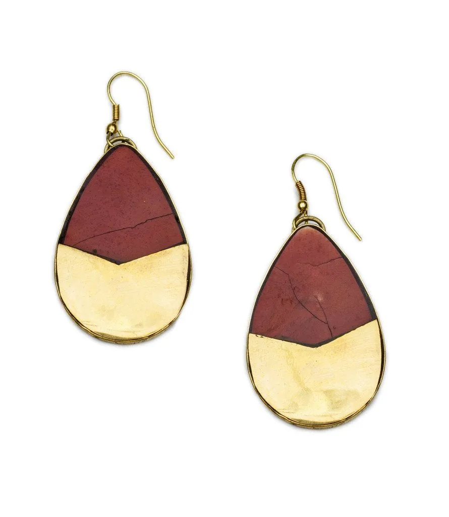 Tara Stone Teardrop Earrings - Matr Boomie (Jewelr