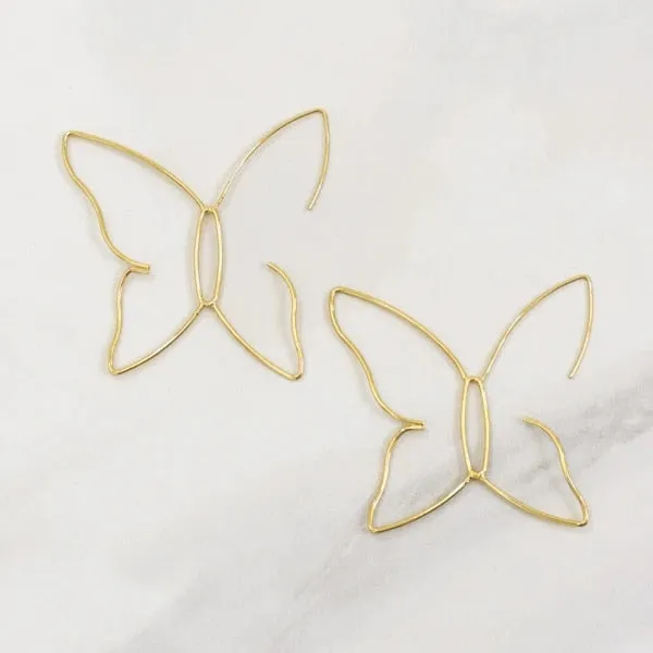 TEEK - Big Butterfly Hook Earrings