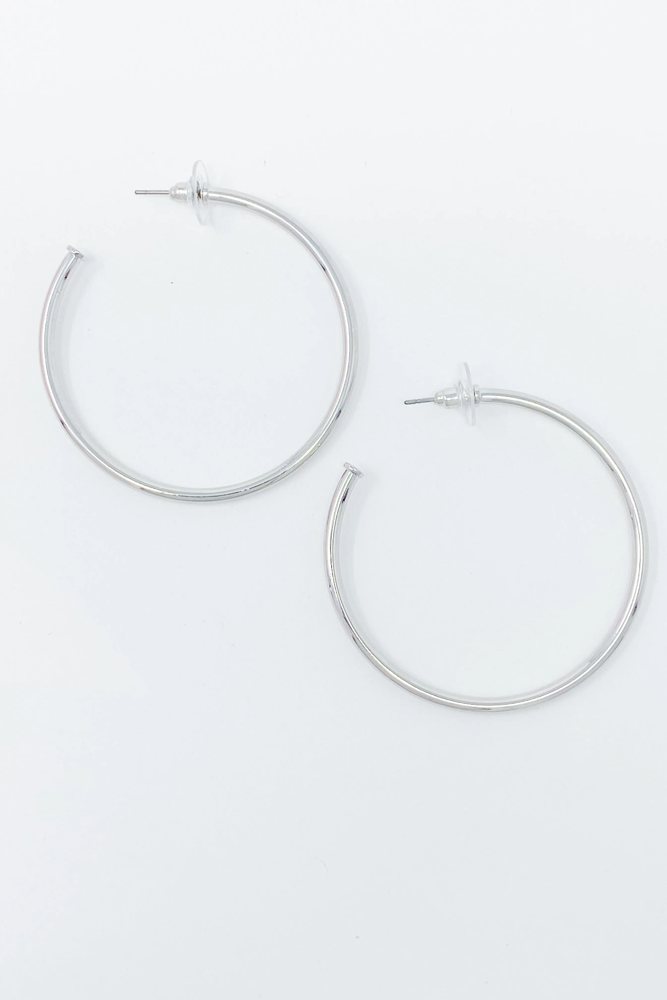 The Best Of Hoops Earrings, Brilliant Silver