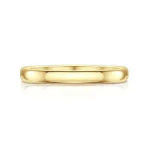 Traditional 2.5mm Wedding Ring in 9ct Yellow Gold