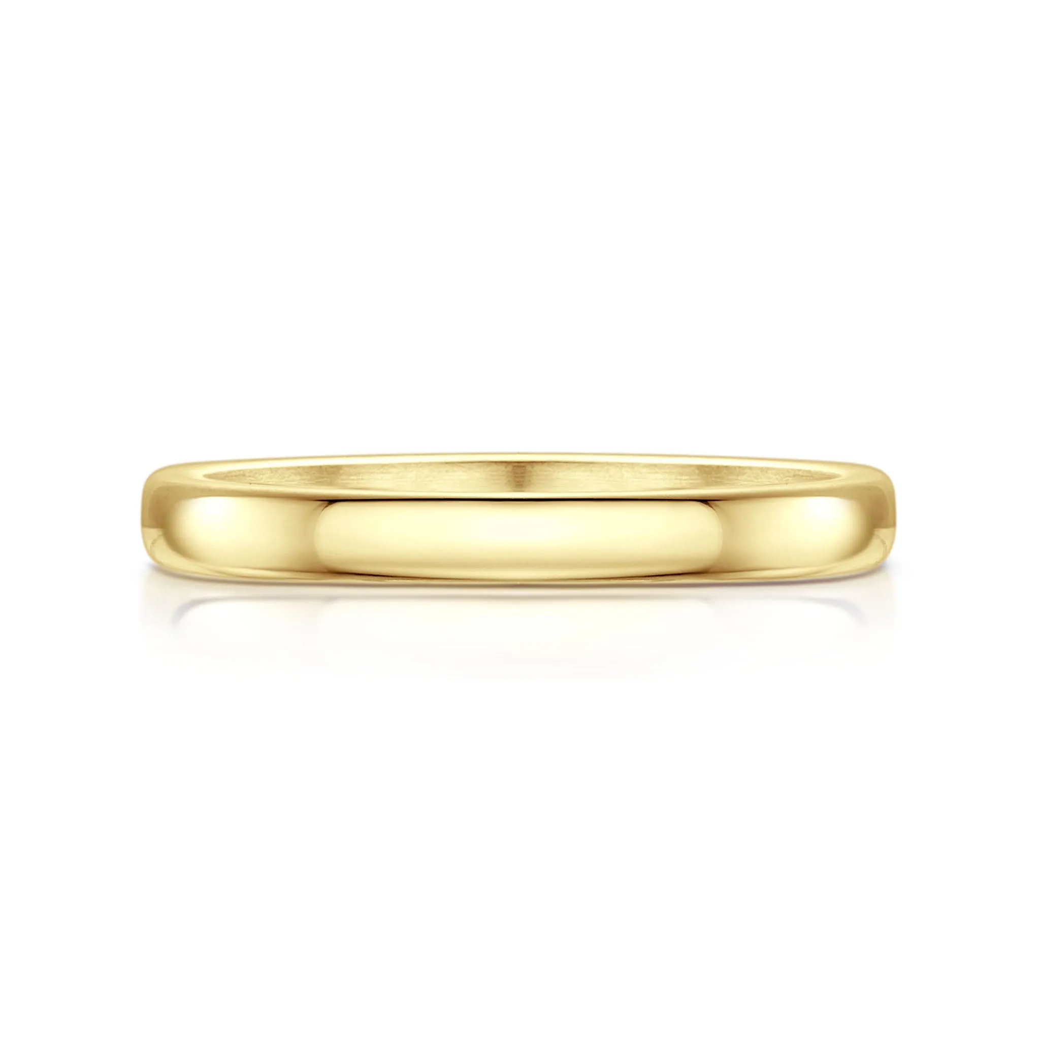 Traditional 2.5mm Wedding Ring in 9ct Yellow Gold