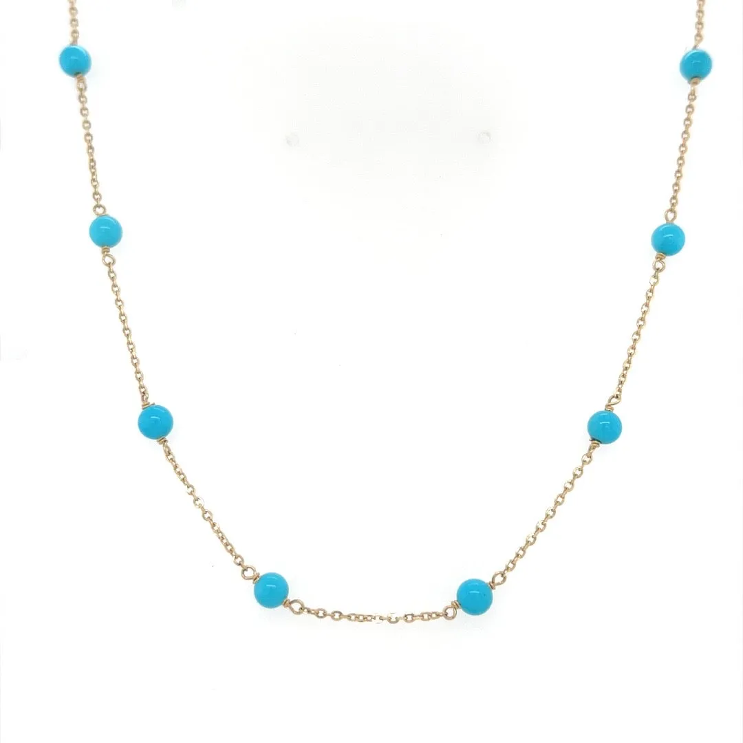 Turquoise Bead Necklace