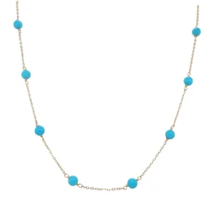 Turquoise Bead Necklace