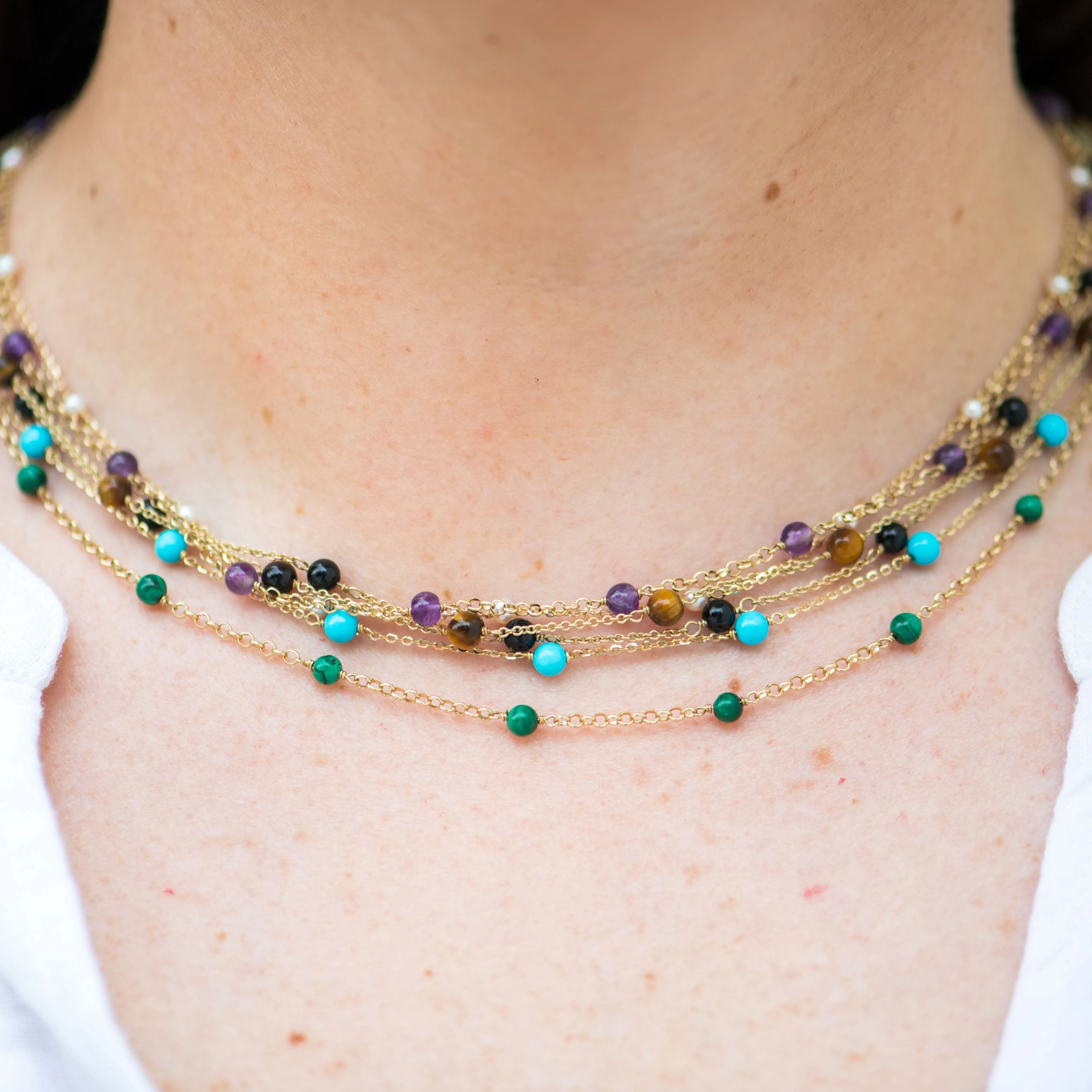 Turquoise Bead Necklace