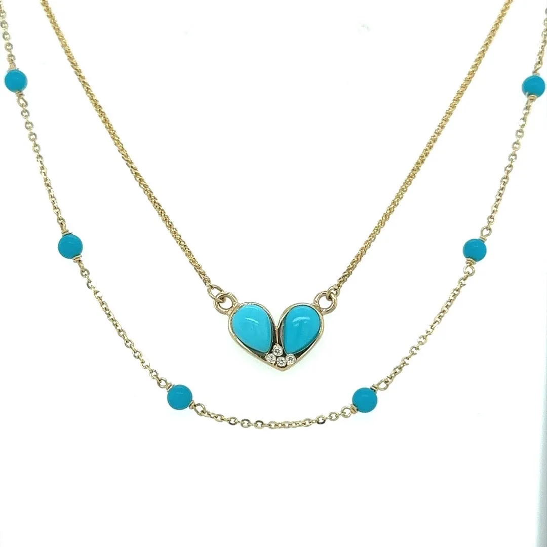 Turquoise Bead Necklace