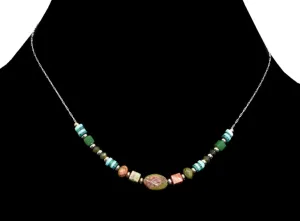 Unakite Stainless Steel Necklace