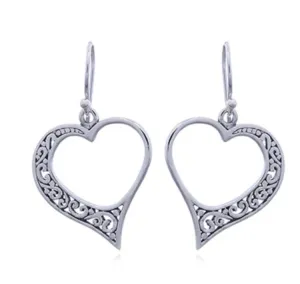 Vintage Heart Earrings