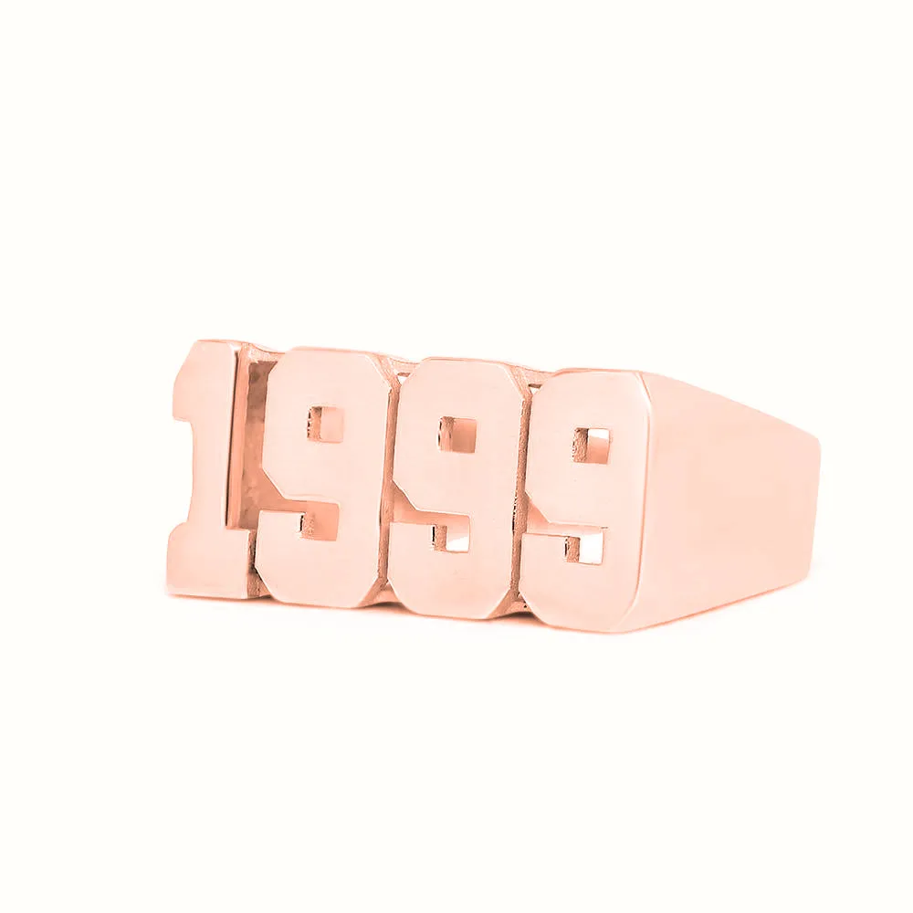 Women's Vermeil Custom Year Ring