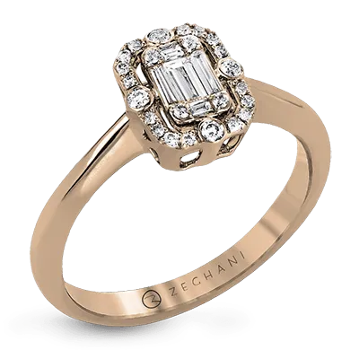 ZR1176 Right Hand Ring in 14k Gold with Diamonds